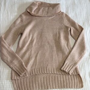 The Limited Women's Pink Sparkly Turtleneck Sweater